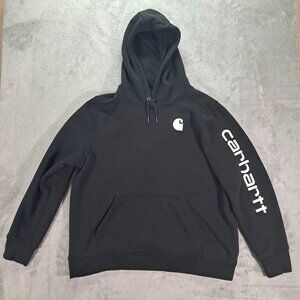 Carhartt Clarksburg Hoodie Women XXL 20 2XL Graphic Sleeve Black 102791-001